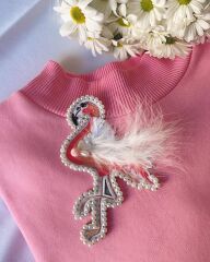 Malaya Oversize Sweatshirt - Pembe