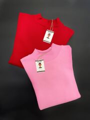 Malaya Oversize Sweatshirt - Pembe