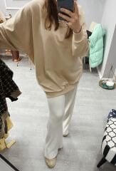 Malaya 4 Mevsim Sweatshirt - Bej