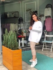 Malaya 4 Mevsim Sweatshirt - Beyaz