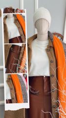 Malaya Mevsimlik Crop Sweatshirt - Beyaz