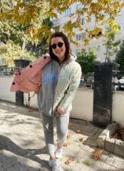 Malaya Çift Yönlü Mont - Pembe/Mint