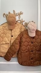 Malaya Çift Yönlü Mont - Bej/Kahve