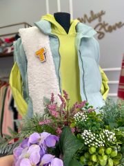 Oversize Şişme Yelek - Mint