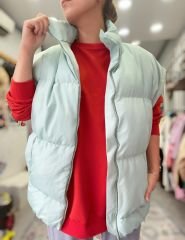 Oversize Şişme Yelek - Mint
