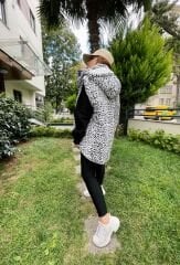 Oversize Şişme Yelek - Damalı
