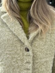 Tüylü Oversize Boyfriend Ceket