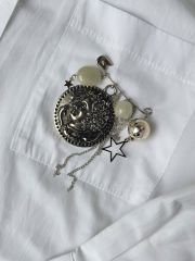 Malaya Tasarım Broş - Madalyon