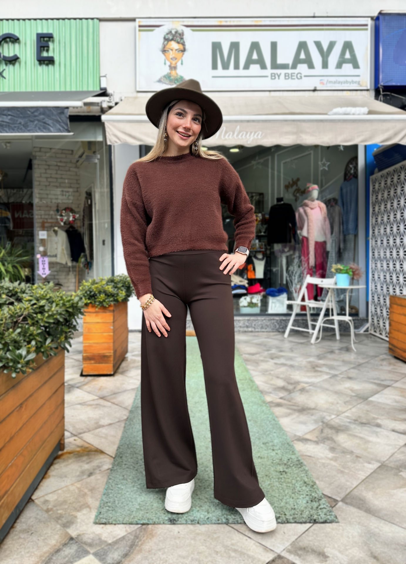 Çelik Kumaş Palazza Pantolon