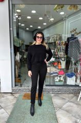 Örme Çelik Kumaş Kalem Pantolon