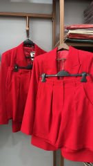 Şortlu Blazer Takım