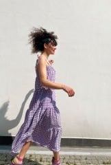 İnce Askılı Potikare Elbise