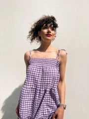 İnce Askılı Potikare Elbise