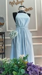 Poplin Bağlamalı Elbise