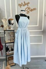 Poplin Bağlamalı Elbise