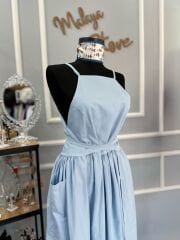 Poplin Bağlamalı Elbise