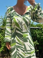 Yeşil Viskon Elbise