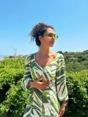 Yeşil Viskon Elbise