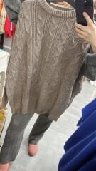 Örgü Desen Oversize Kazak