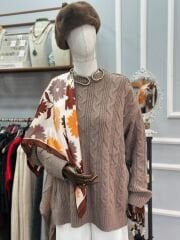 Örgü Desen Oversize Kazak