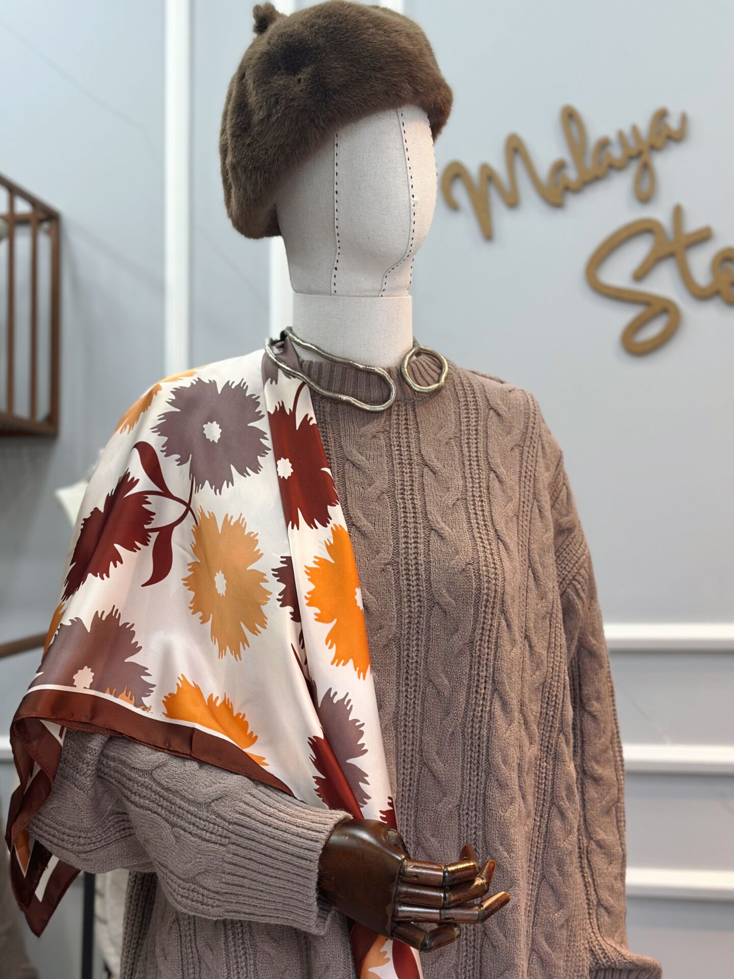 Örgü Desen Oversize Kazak