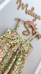 Çiçekli Mini Elbise