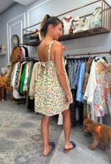 Çiçekli Mini Elbise