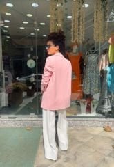 Toz Pembe Blazer Ceket