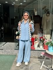 Oversize İnce İkili Takım