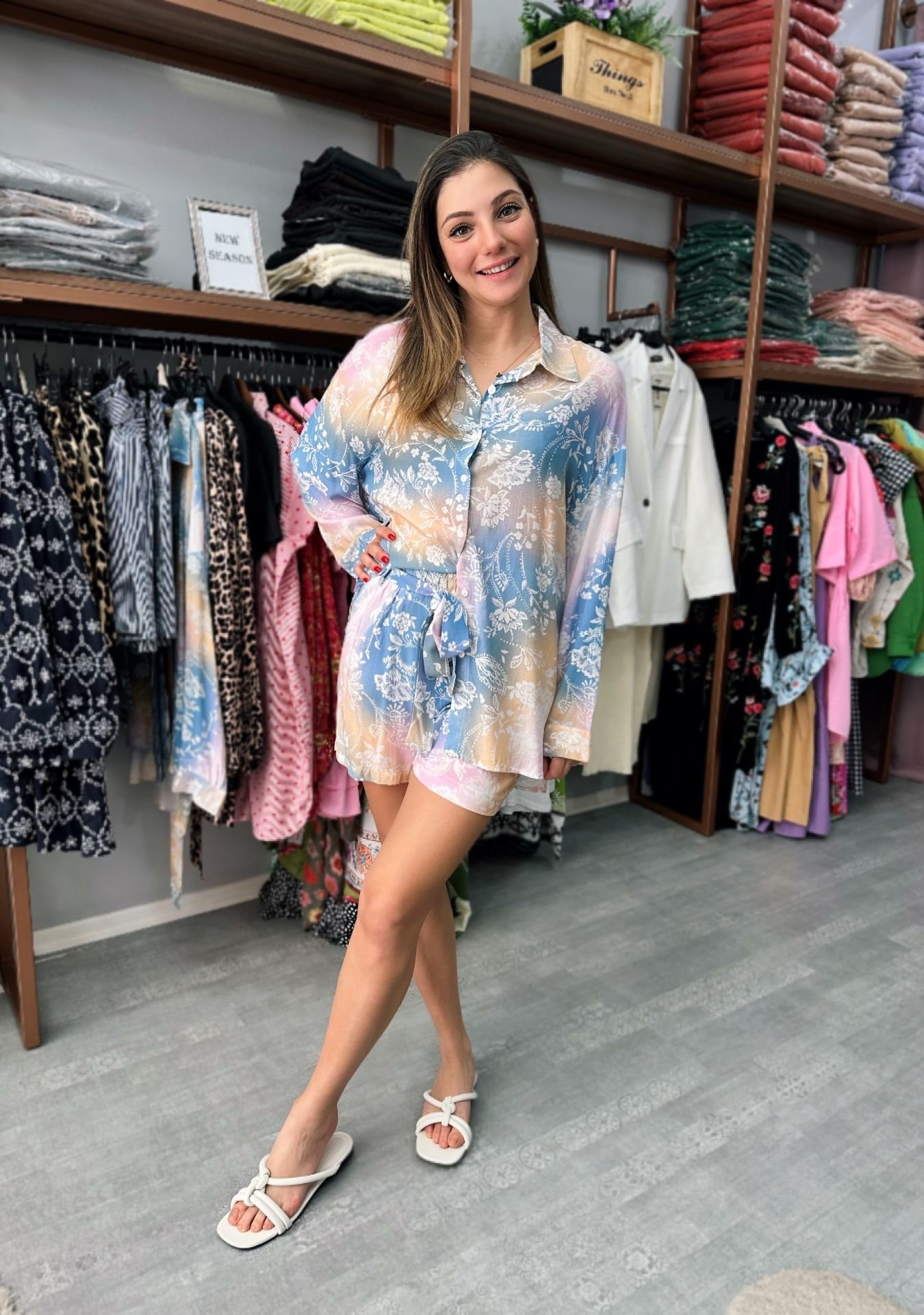 Oversize Pamuk İkili Takım