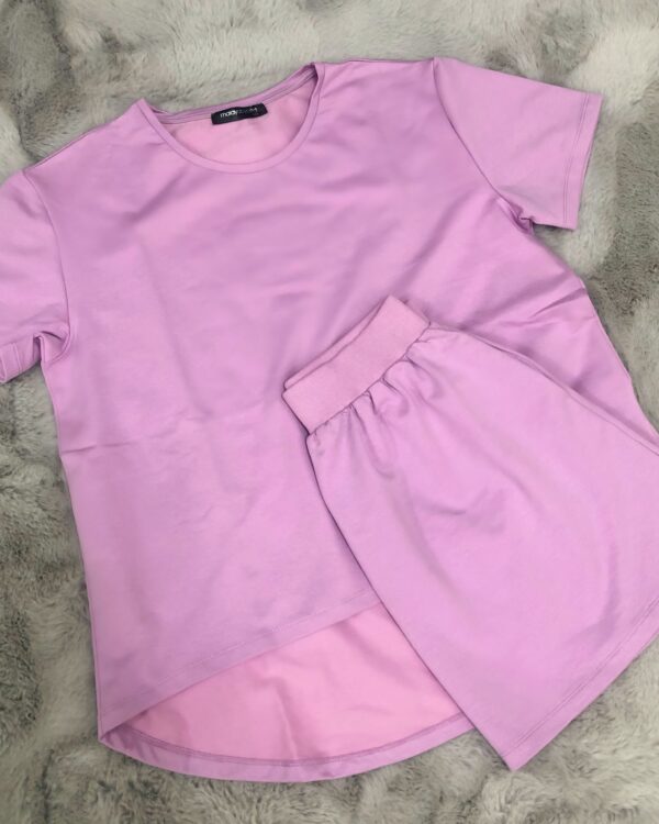 Basic Lila Balon Etek