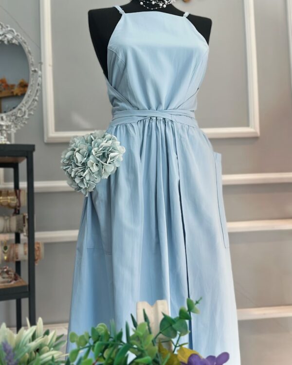 Poplin Bağlamalı Elbise