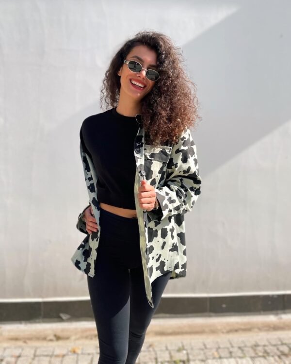 Malaya Mevsimlik Crop Sweatshirt - Siyah