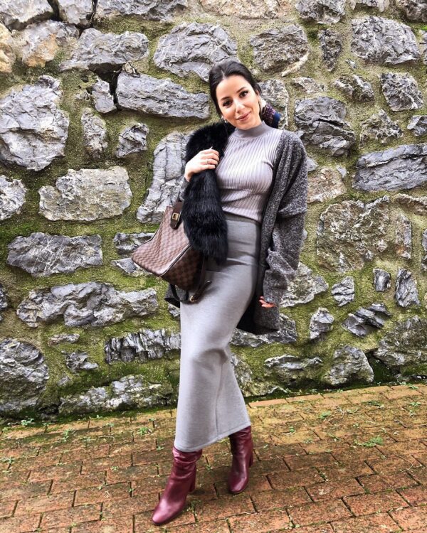 Scuba Kumaş Kalem Etek