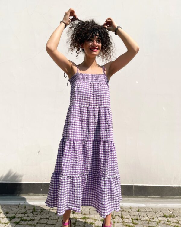 İnce Askılı Potikare Elbise