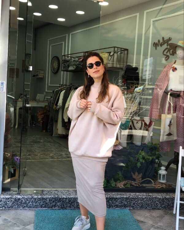 İnce Kadife Kalem Etek