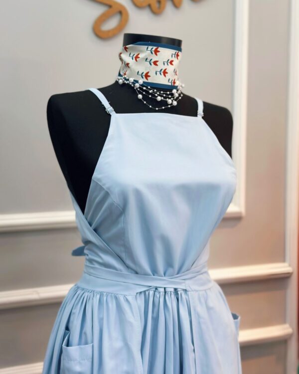 Poplin Bağlamalı Elbise