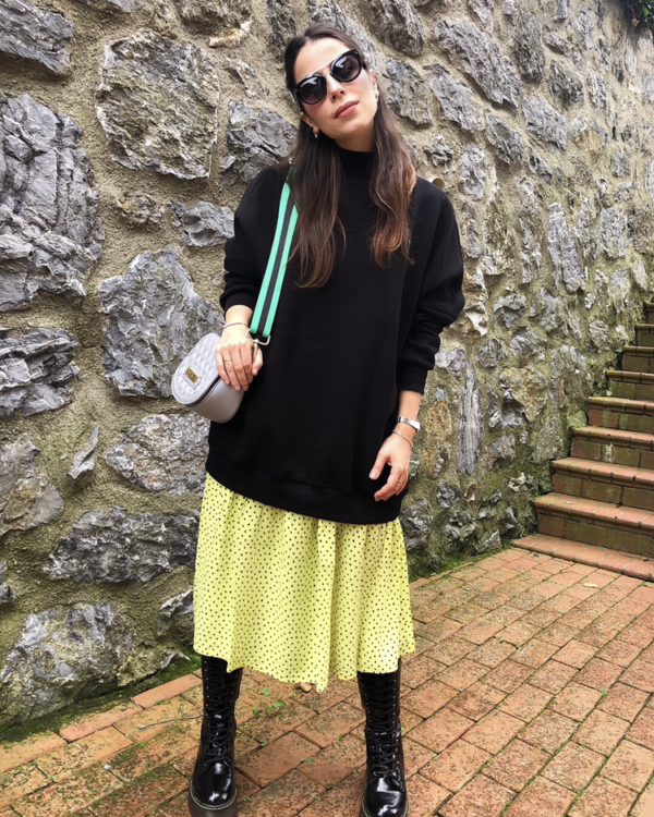 Malaya Oversize Sweatshirt - Siyah