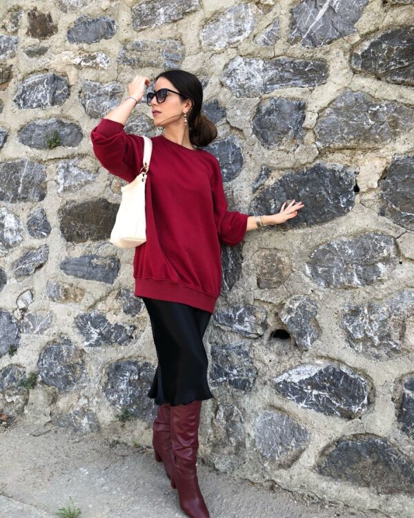 Malaya 4 Mevsim Sweatshirt - Bordo