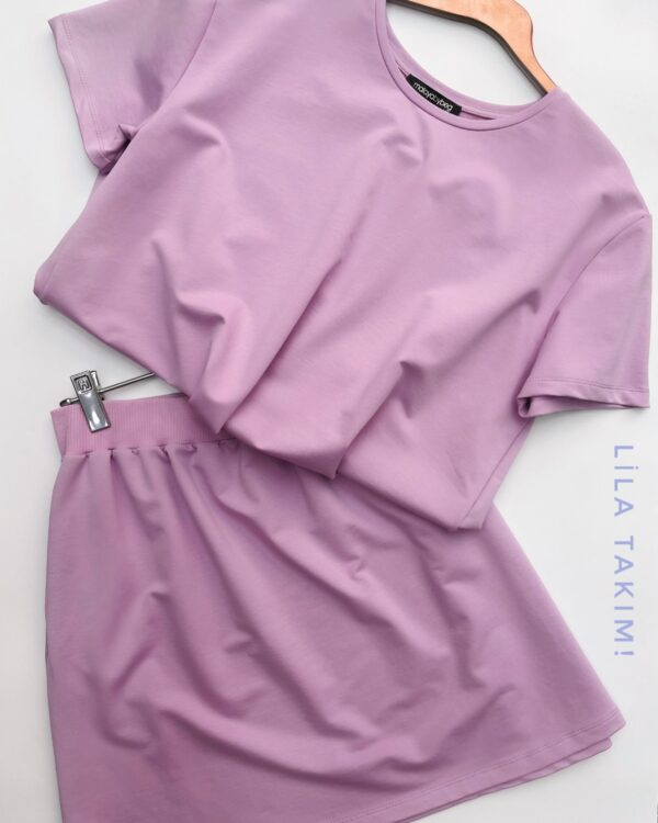 Basic Lila Balon Etek