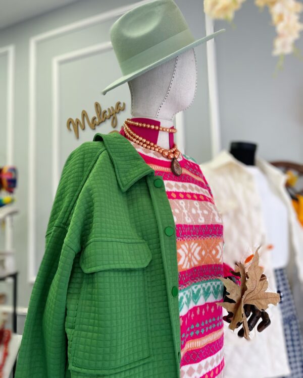 Kapitone İnce Ceket