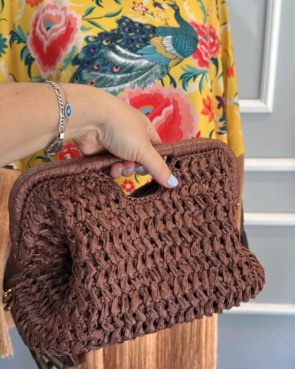 Kahverengi Hasır Çanta