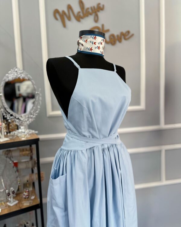 Poplin Bağlamalı Elbise