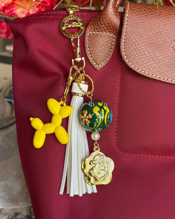 Malaya Bag Charm - Yellow Dog