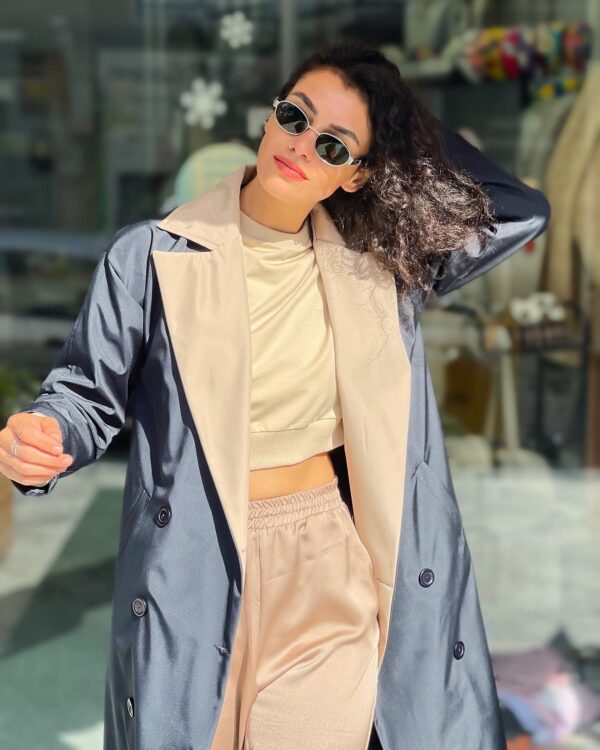 Malaya Mevsimlik Crop Sweatshirt - Bej