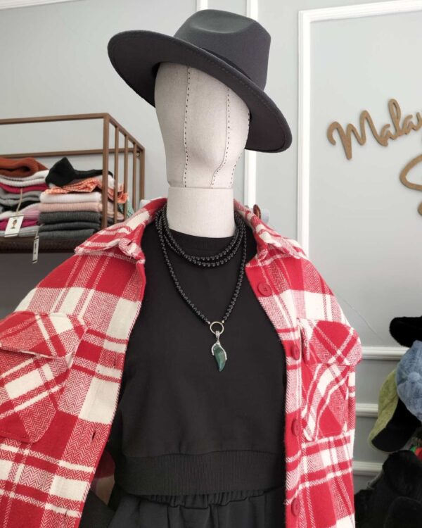 Malaya Mevsimlik Crop Sweatshirt - Siyah