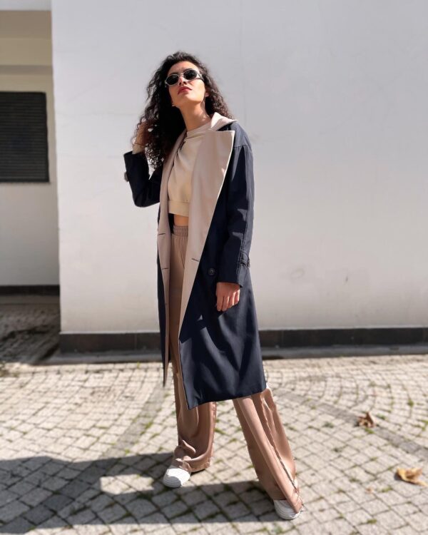 Saten Palazzo Pantolon