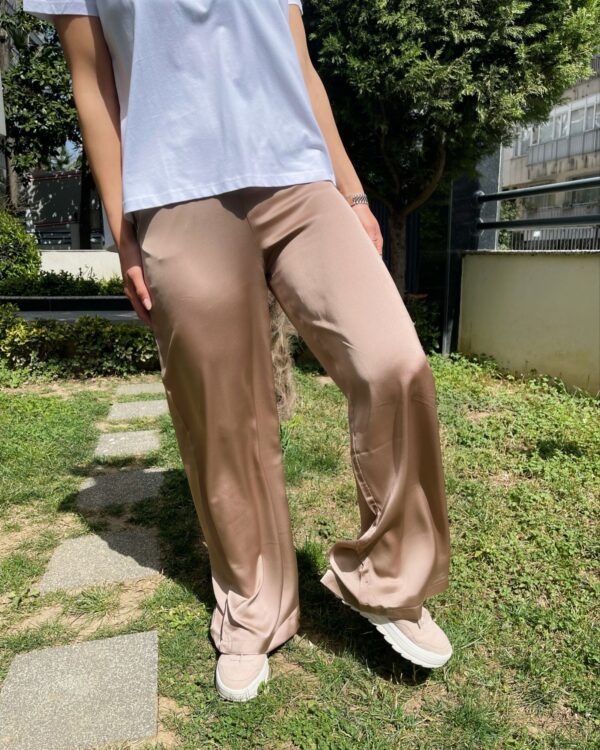 Saten Palazzo Pantolon