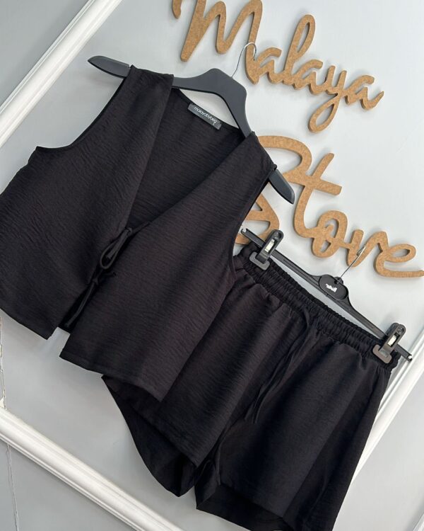 Mini Bağlamalı Şortlu Takım