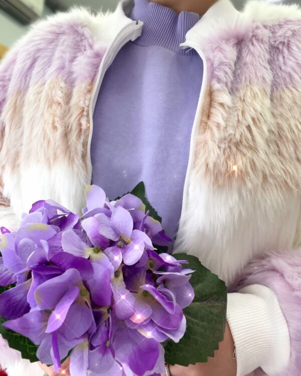 Malaya Bloklu Peluş Bomber Ceket